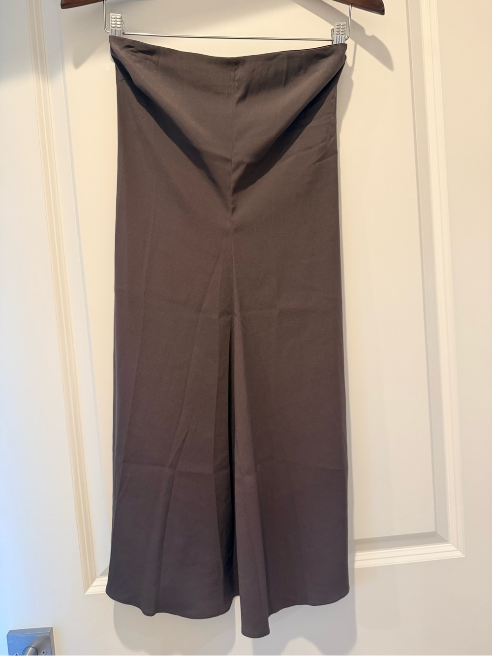 Zero + Maria Cornejo Strapless Grey  Dress